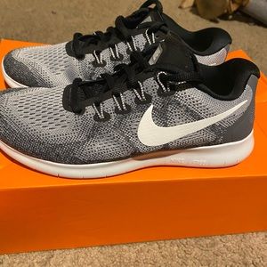 Gray and Black Nike Free Women